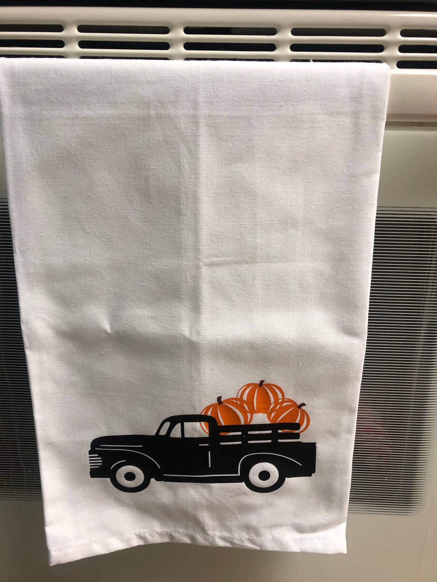 Truck Pumpkin Towel
