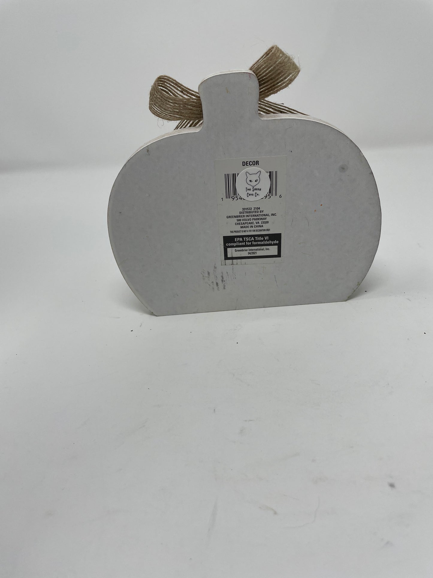 4th Sanderson Sister Lives Here Wooden Pumpkin Decor