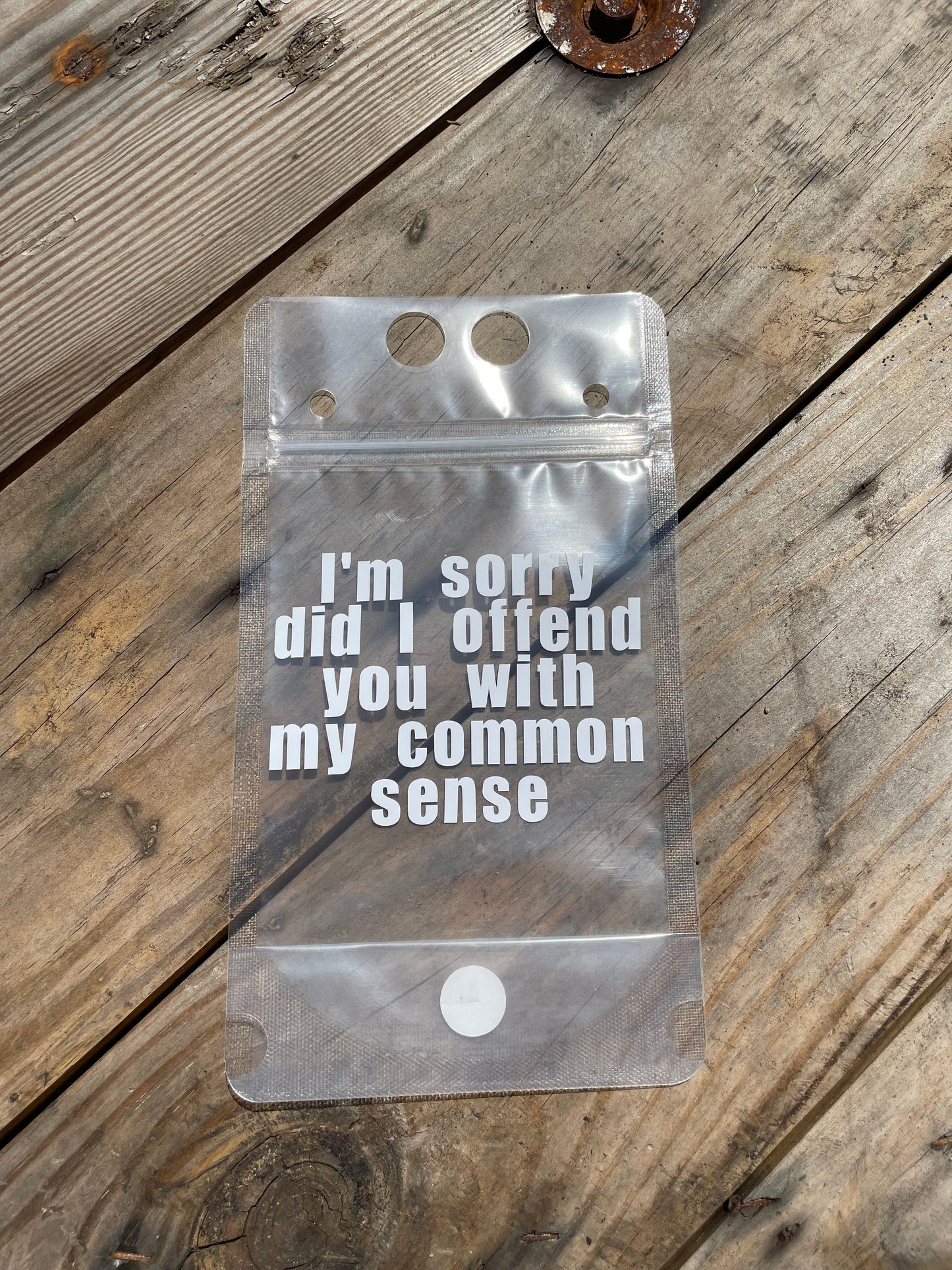 Common Sense Apology Adult Pouch