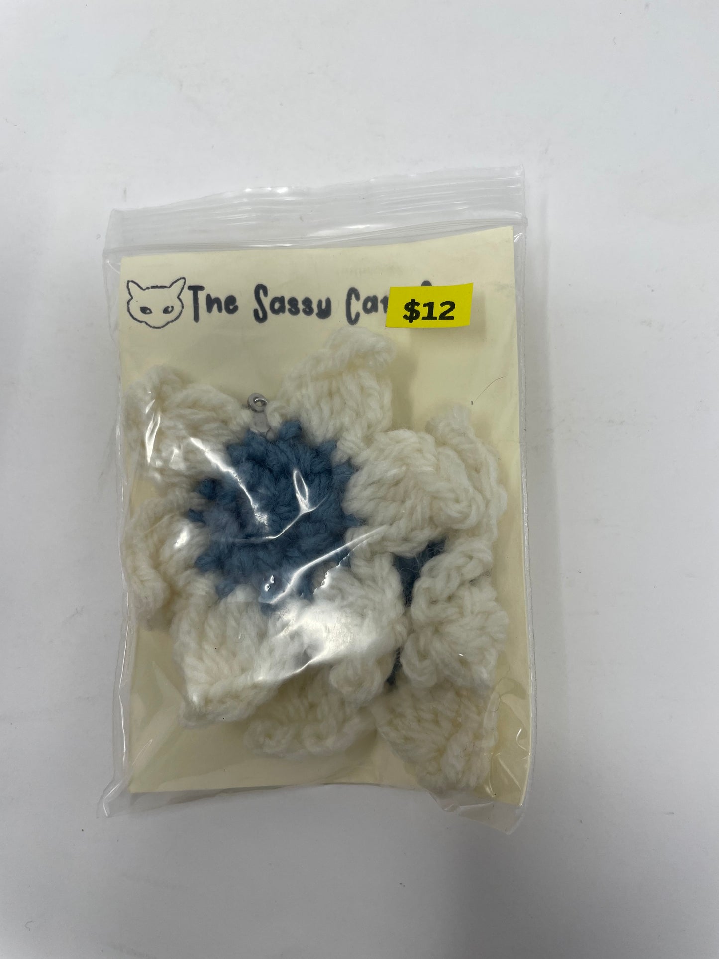 Crochet Large Flower Earrings