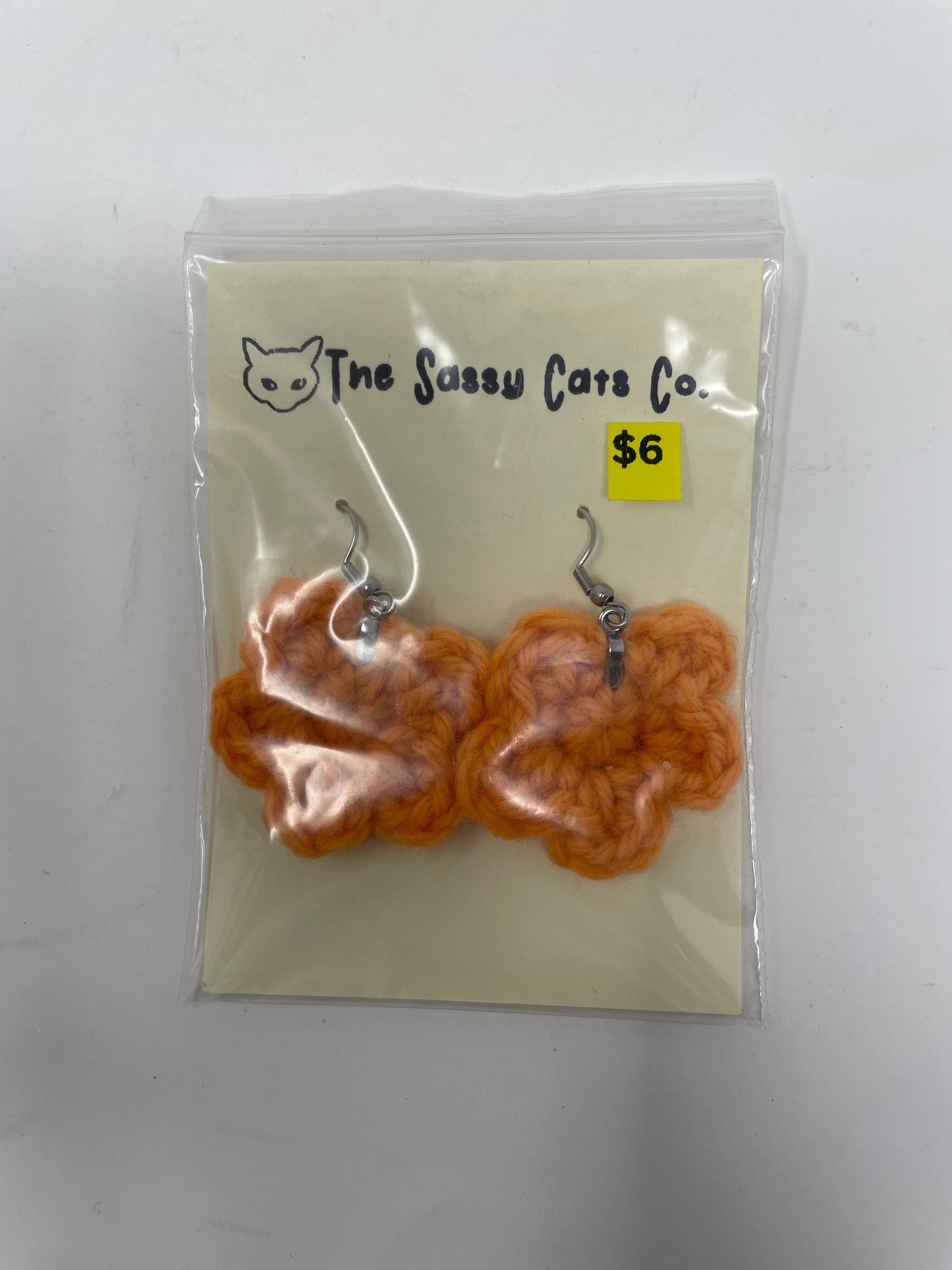 Crochet Small Flower Earrings