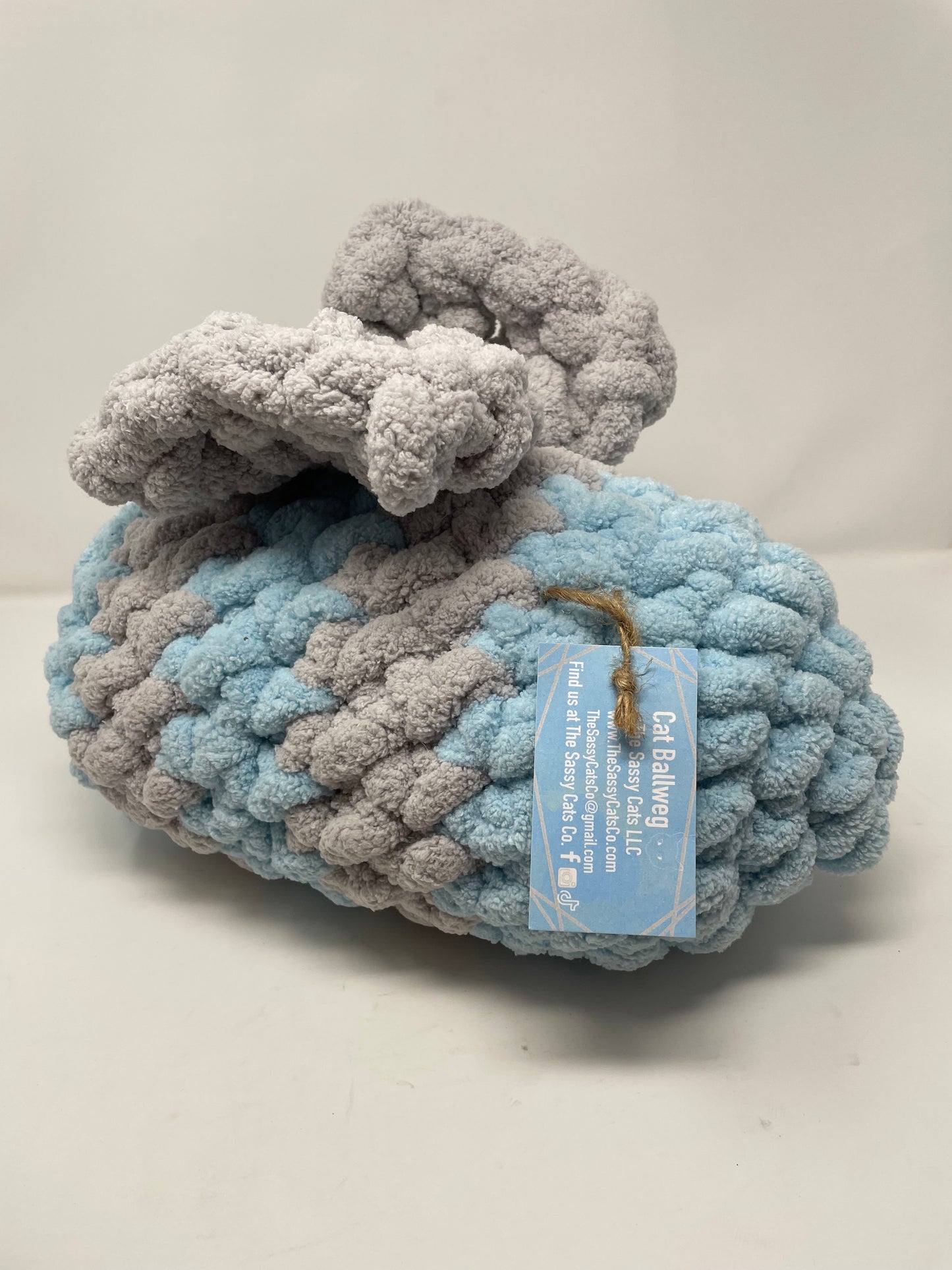 Blue & Grey Bee Pillow
