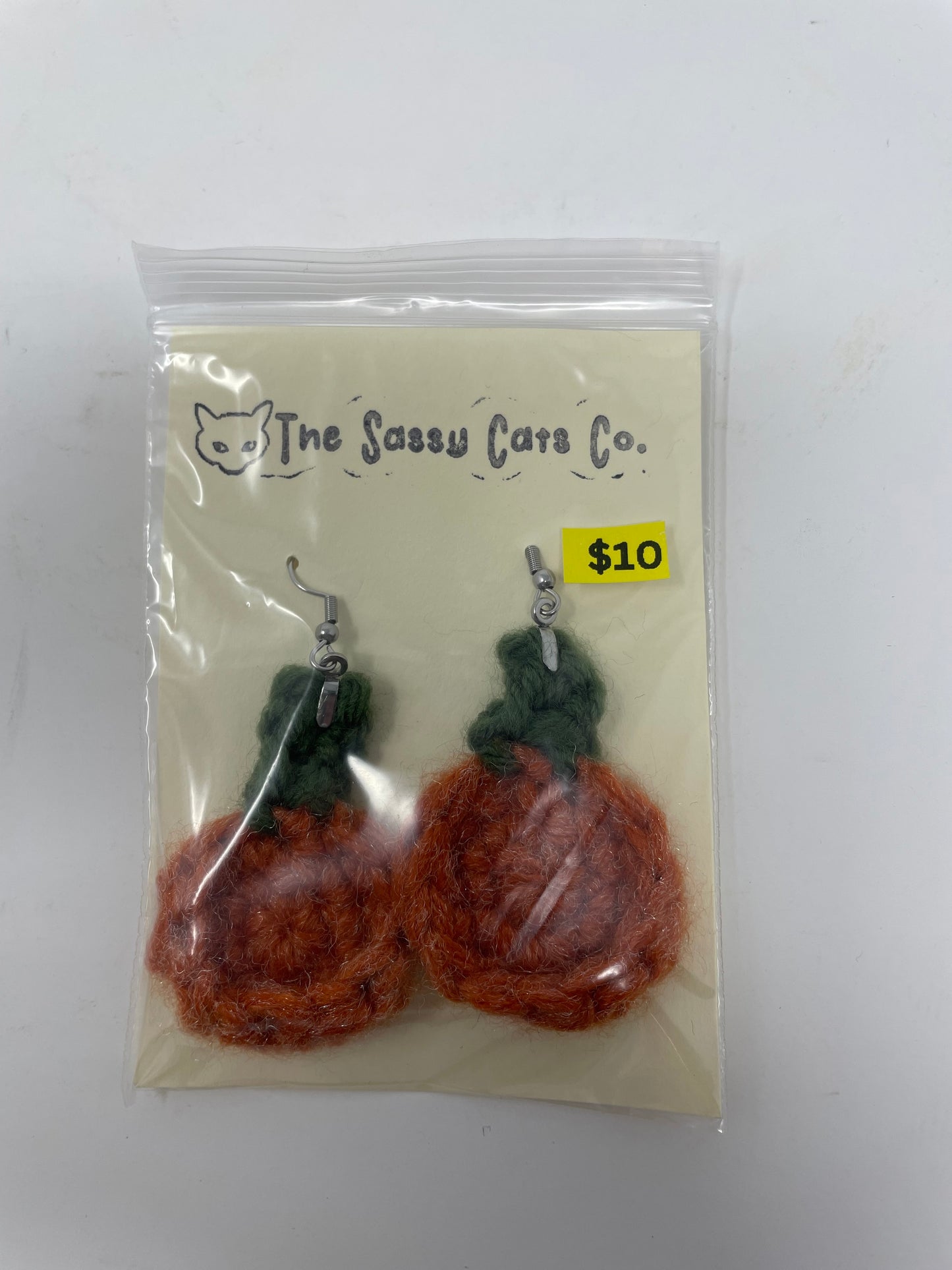 Halloween Ghost Pumpkin Earrings