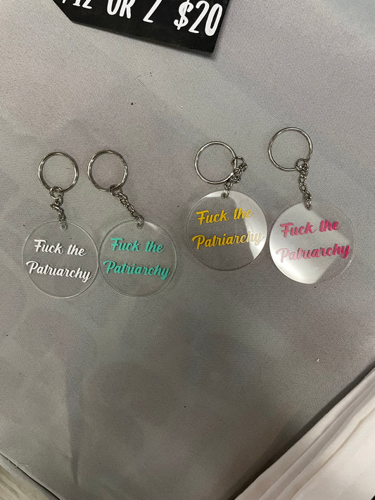 F**k the Patriarchy Keychain