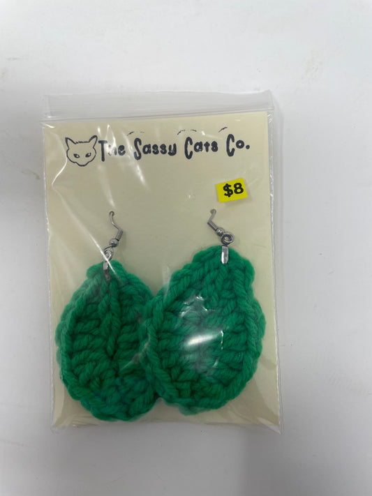 Leaf Crochet Earrings