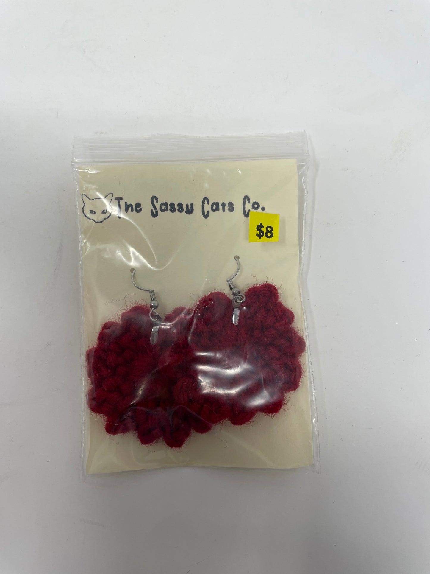 Crochet Medium Flower Earrings
