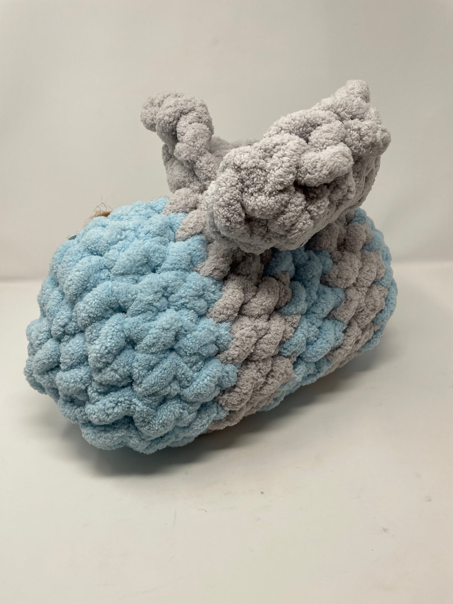 Blue & Grey Bee Pillow