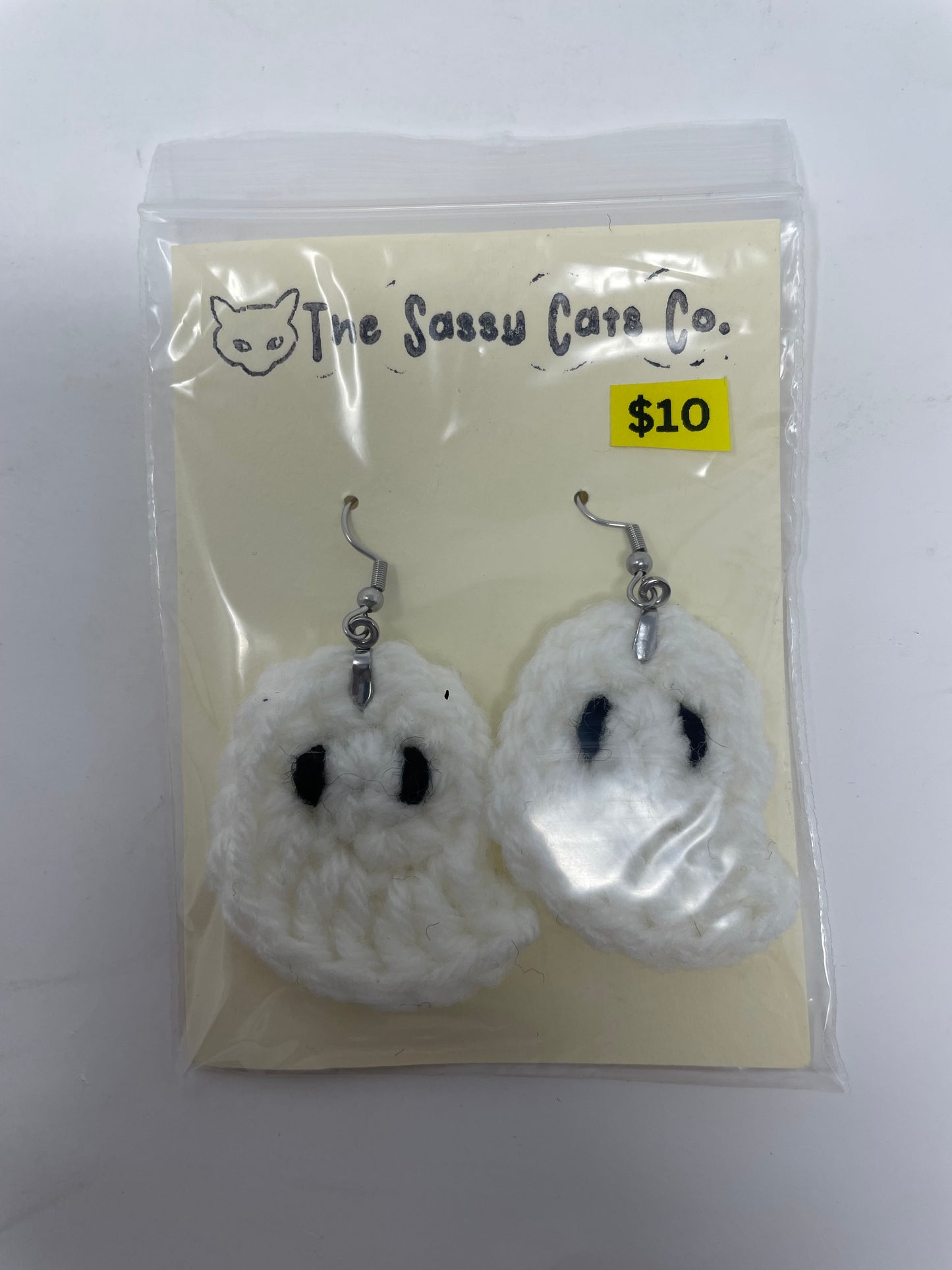 Halloween Ghost Pumpkin Earrings