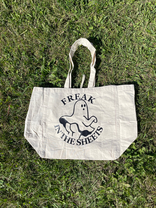 Freak In The Sheets Tote Bag