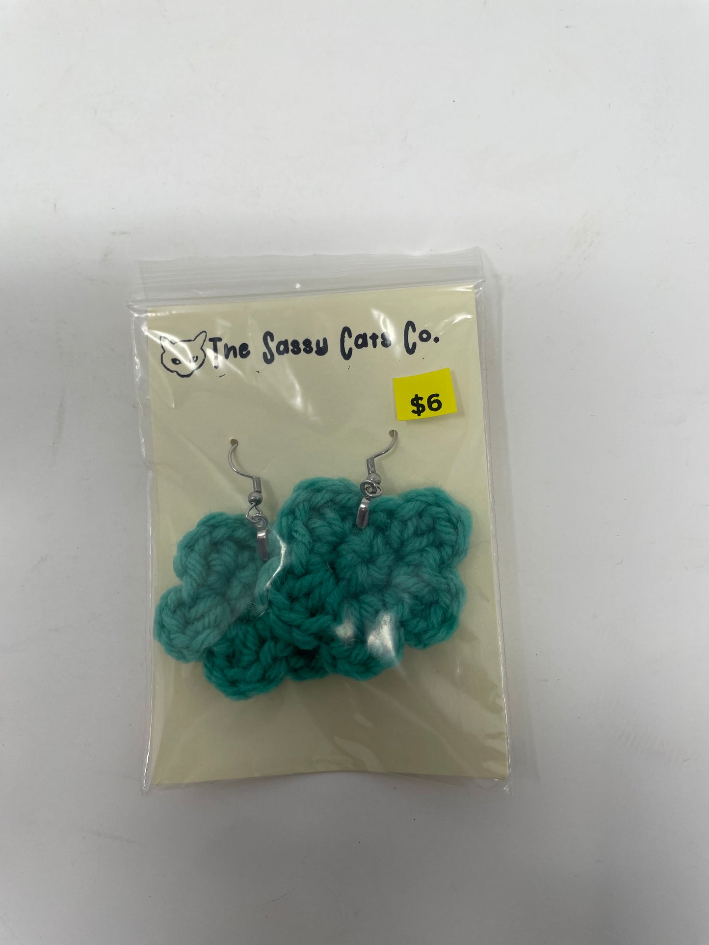 Crochet Small Flower Earrings