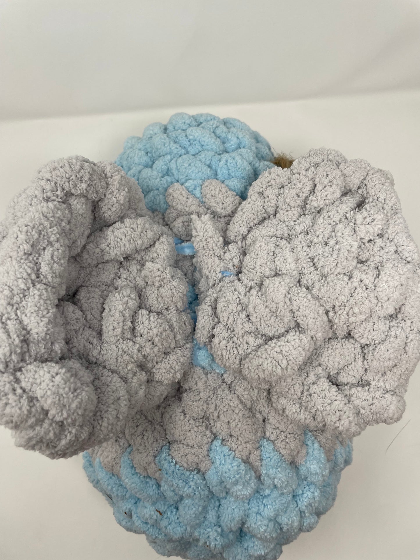 Blue & Grey Bee Pillow