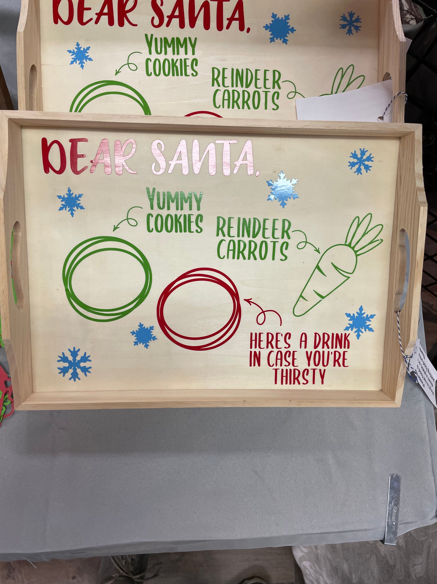 Dear Santa Wooden Tray