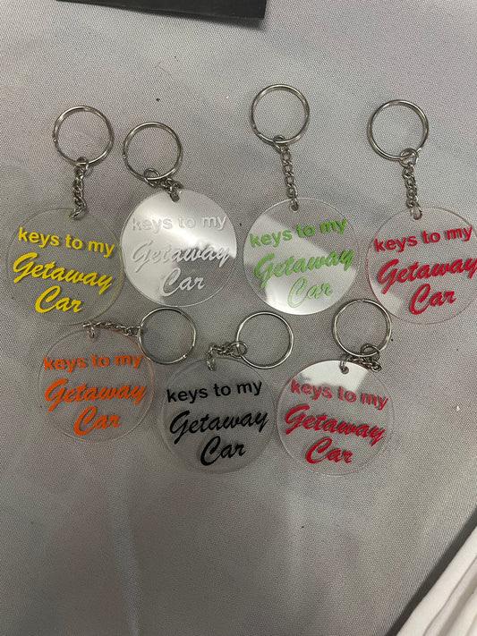 Keys to my Getaway Car Keychain