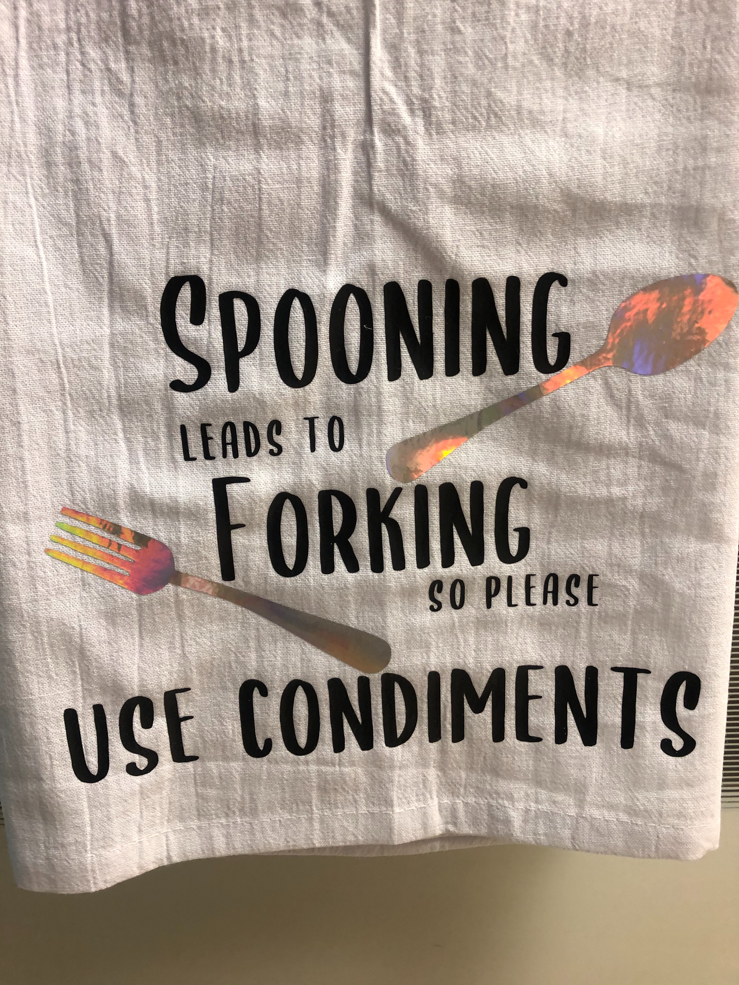 Spooning Leads To Forking Towel