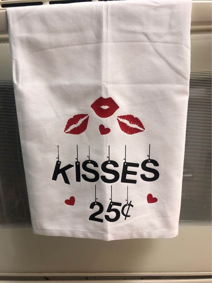 Kisses 25 Cents Towel