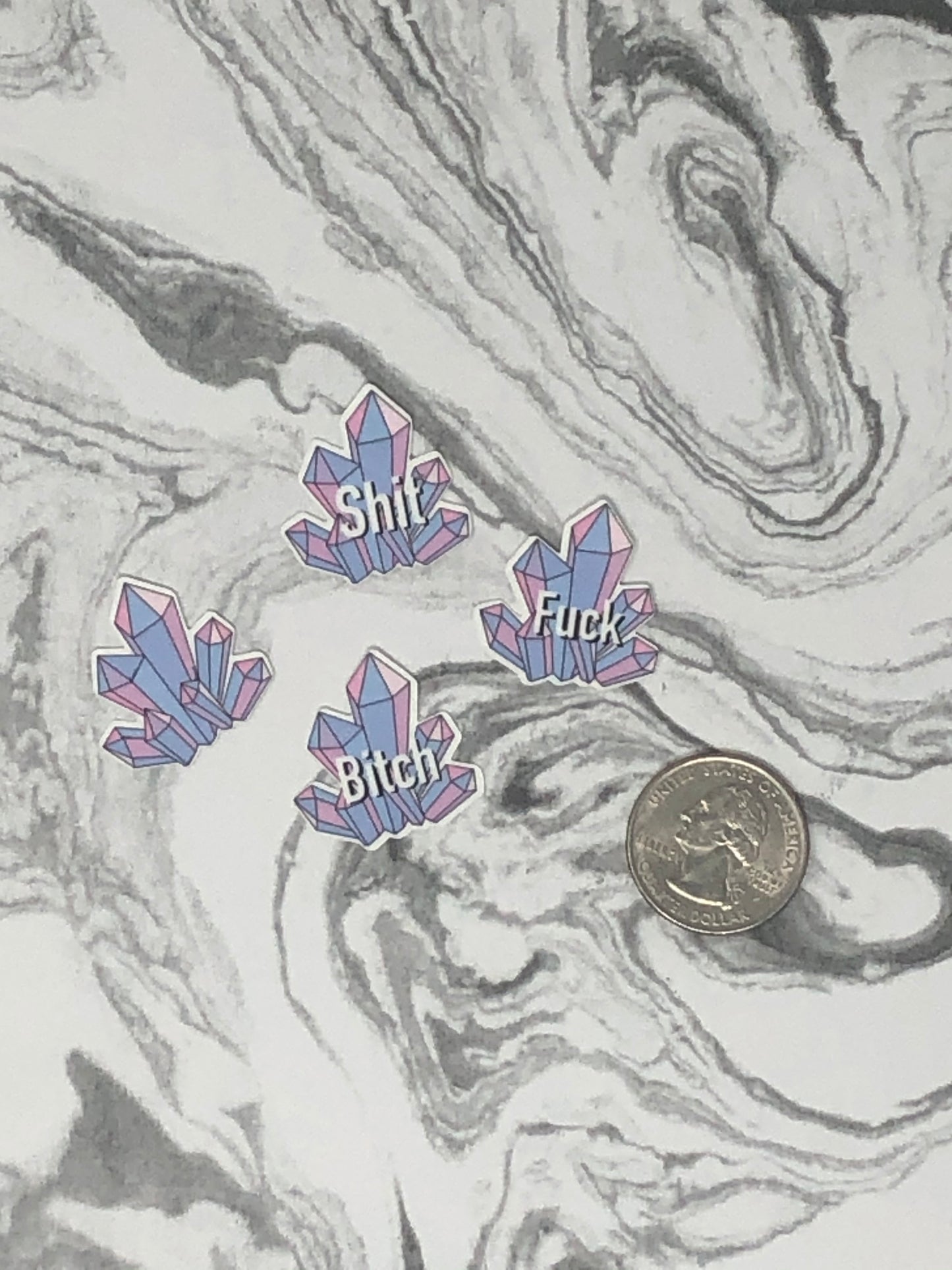 Mini Swearing Crystals Sticker Pack