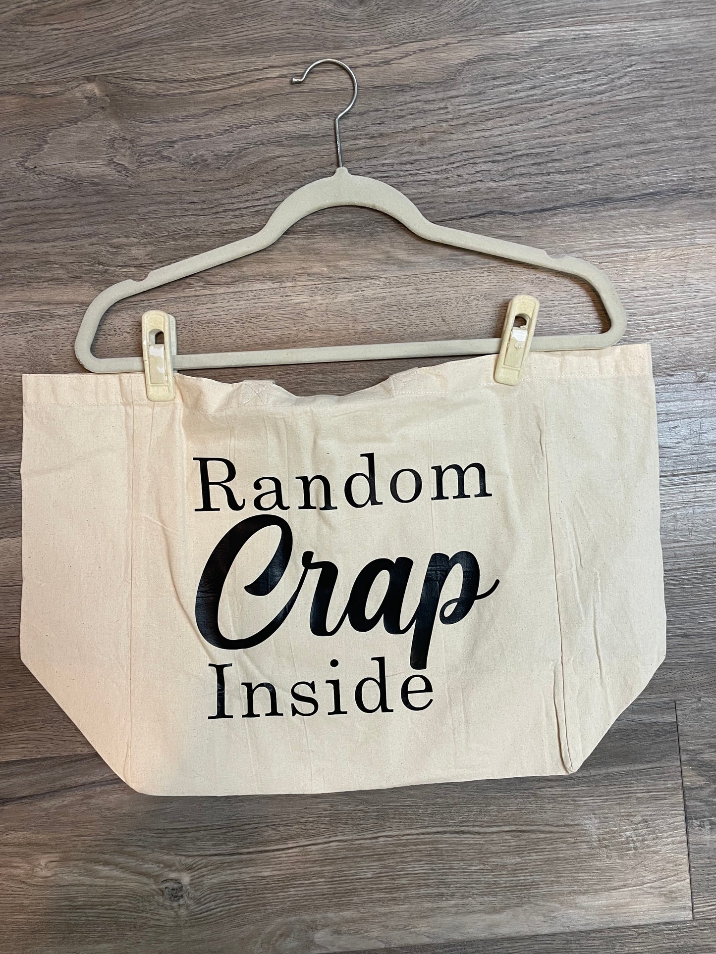 Random Crap Inside Tote Bag