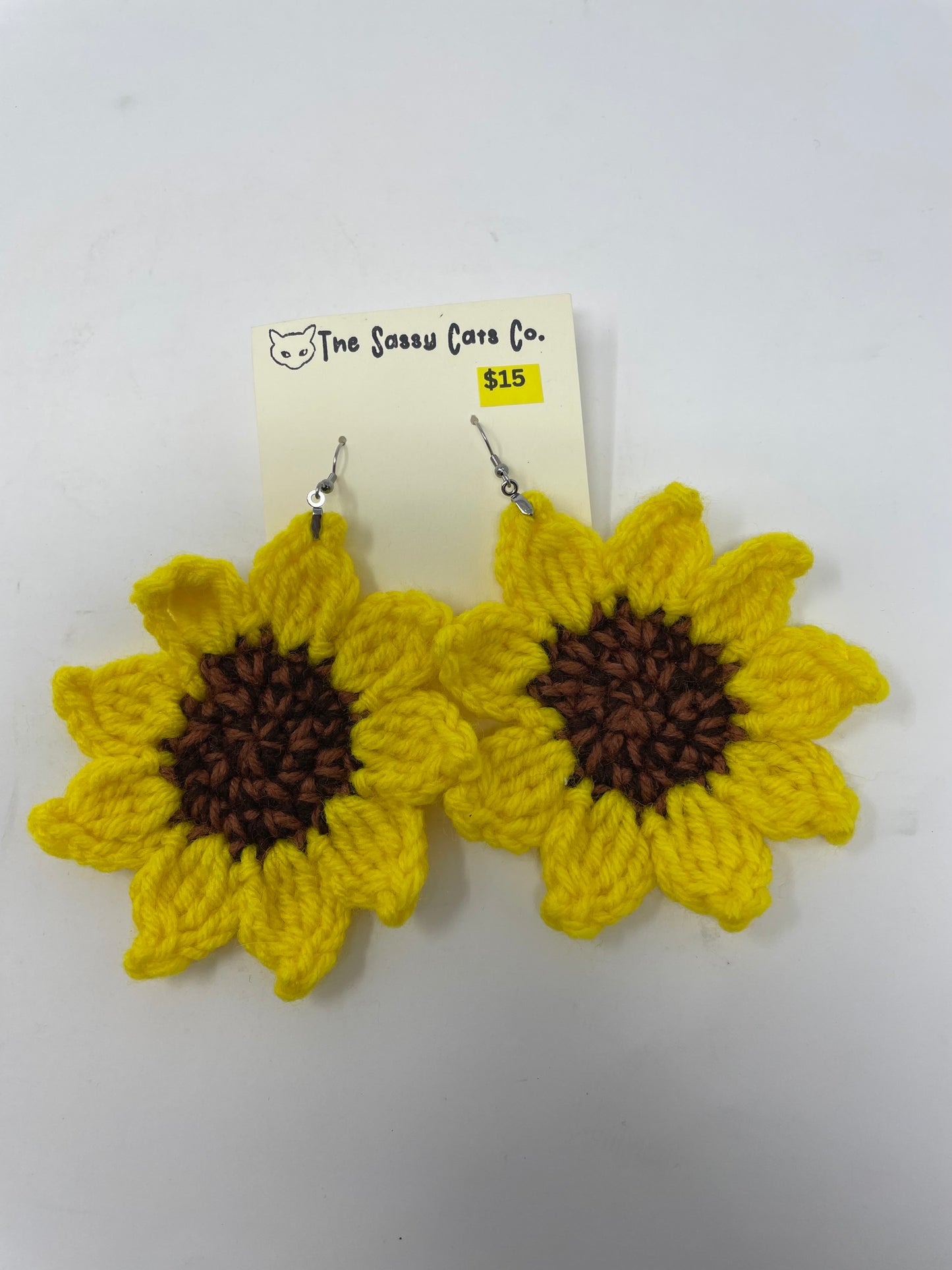Crochet X-Large Flower Earrings