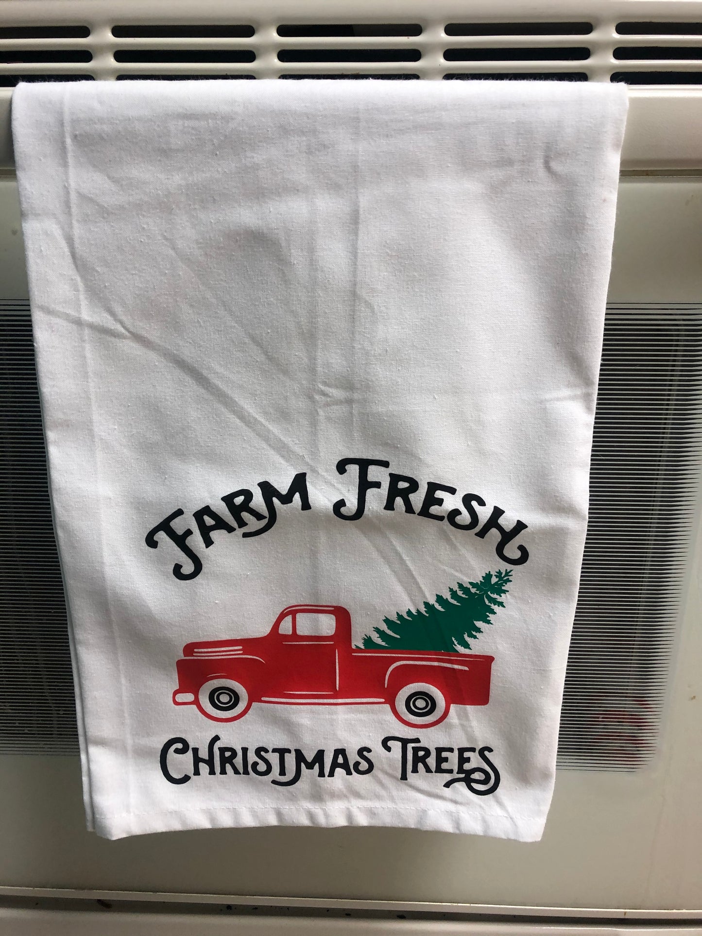 Farm Fresh Christmas Trees Truck Towel