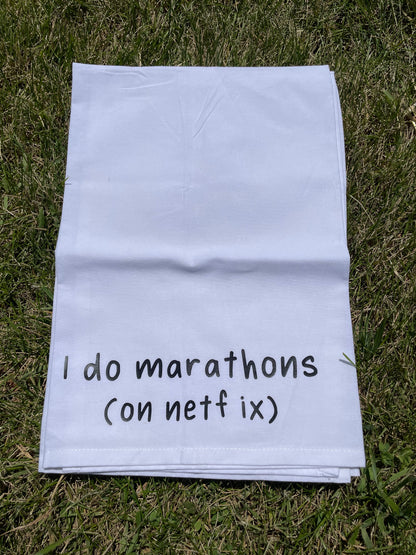 I Do Marathons (On Netflix) Towel