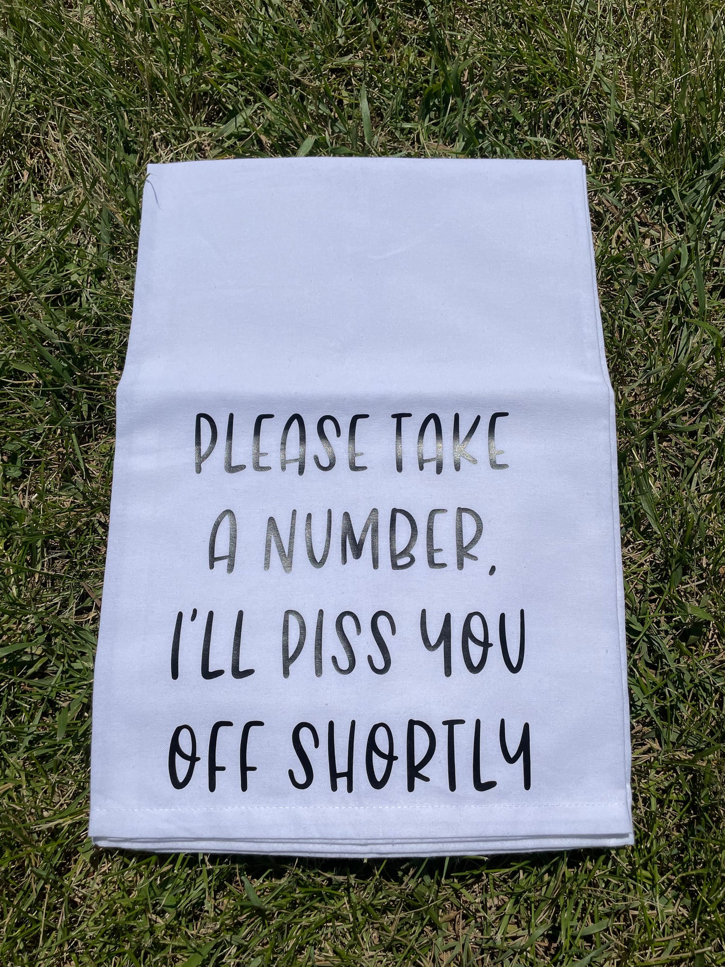 Take a Number - Piss Off Towel