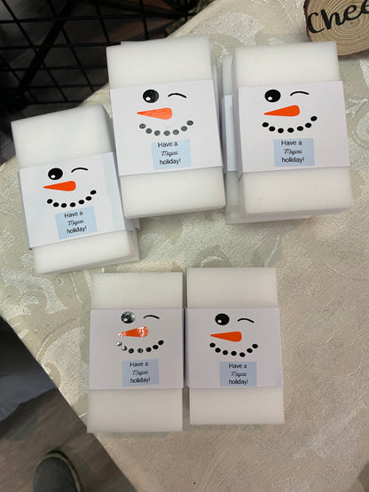 Magic Eraser Snowmen