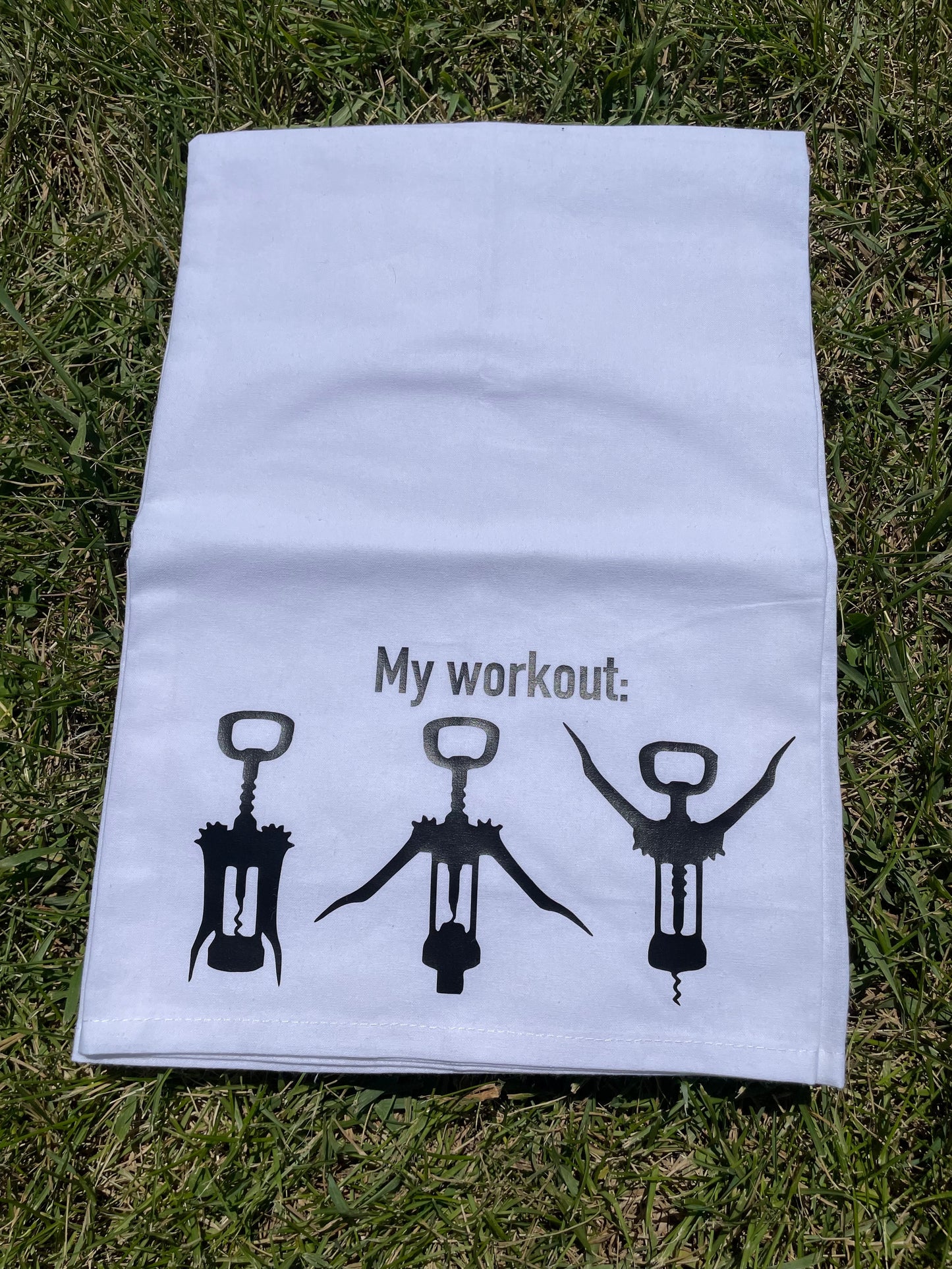 My Workout Wine Towel