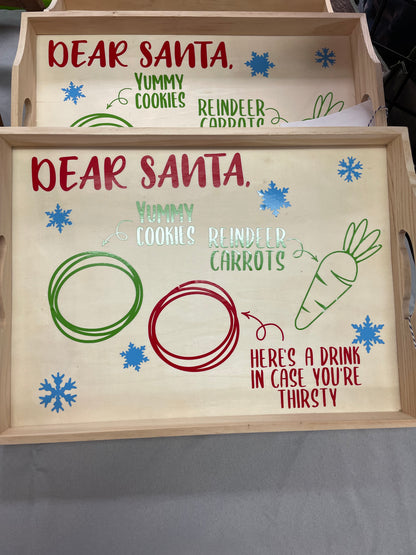 Dear Santa Wooden Tray