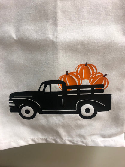 Truck Pumpkin Towel