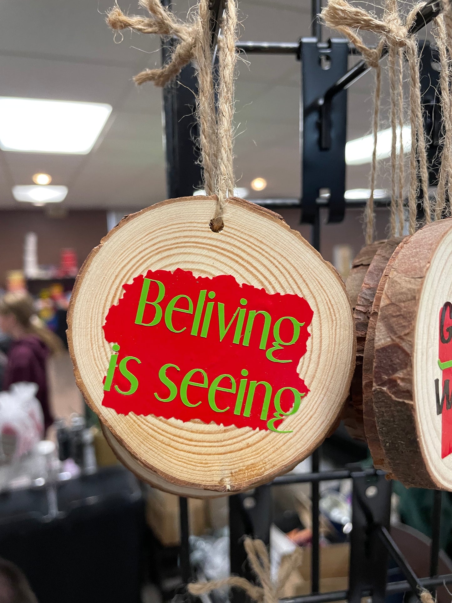 Believing is seeing Ornament