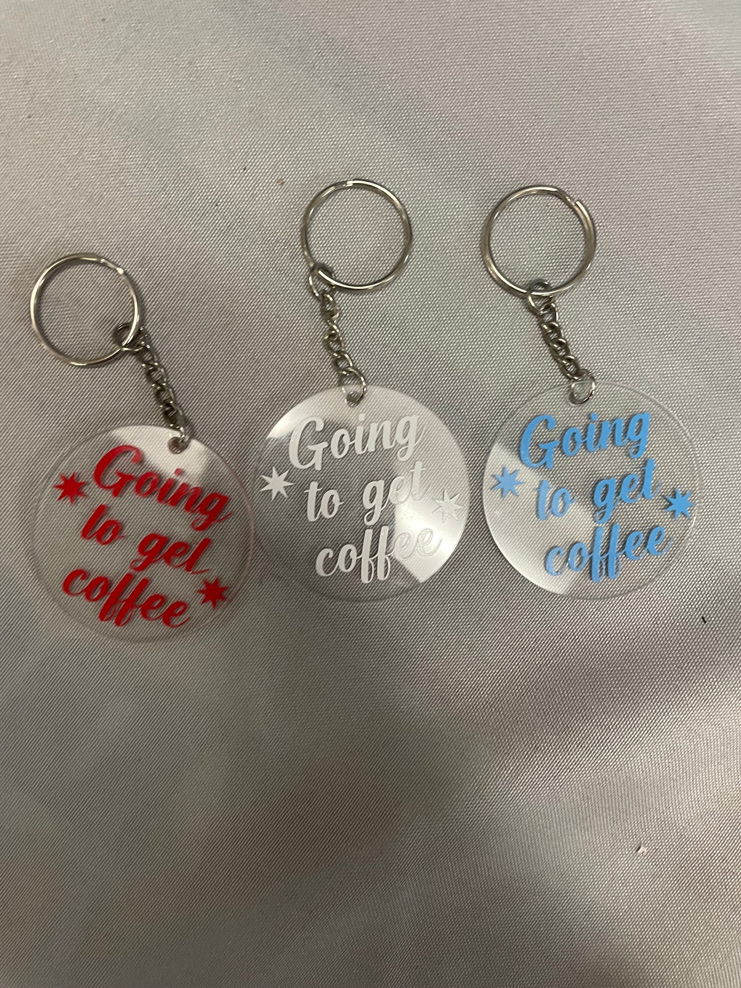 Going To Get Coffee Keychain