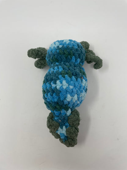 Multi-Blue & Green Axolotl