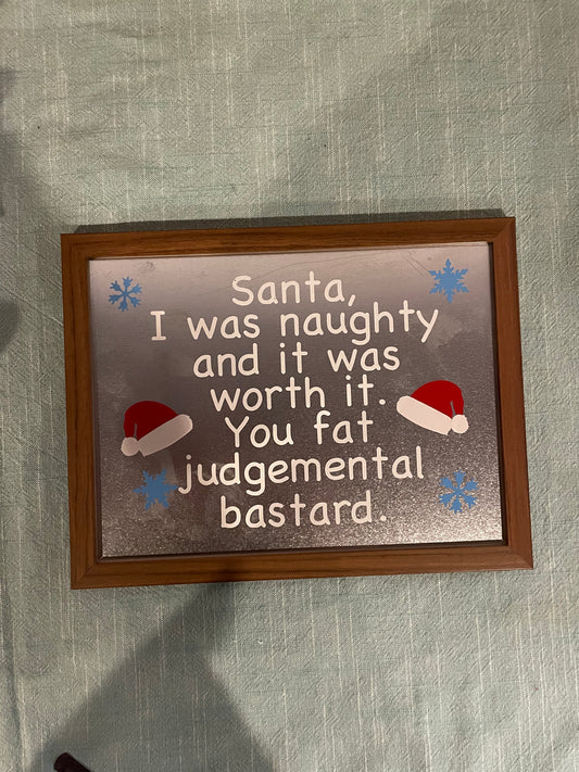 Sassy Santa Sign