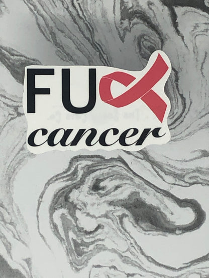 FU Cancer Ribbon Sticker