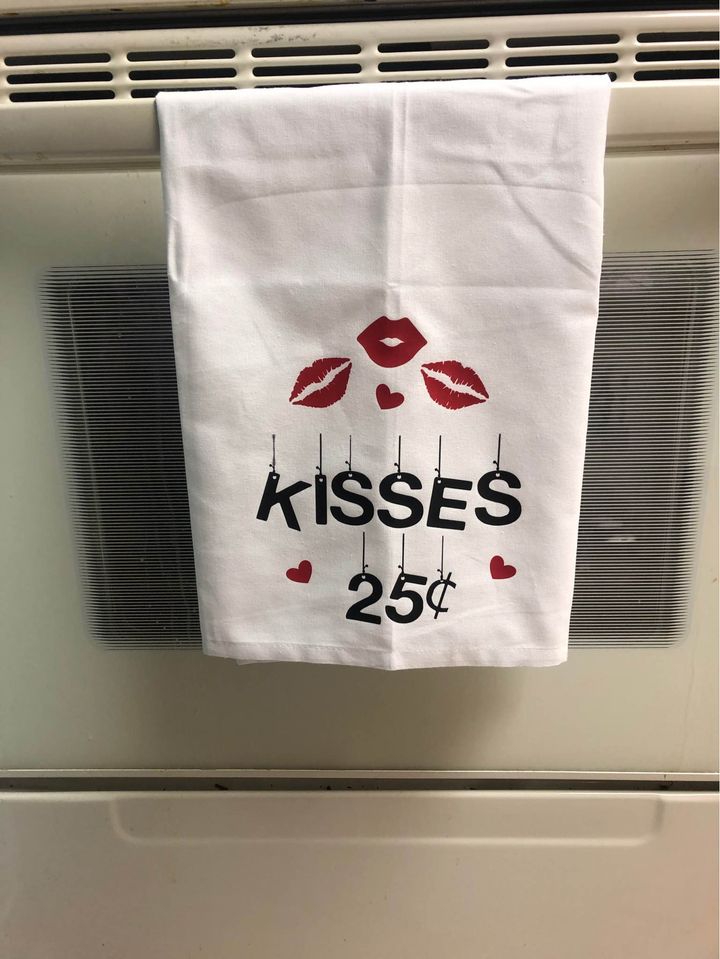 Kisses 25 Cents Towel