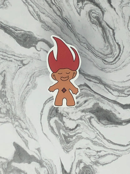 Troll Doll Stickers in a Variety of Colors